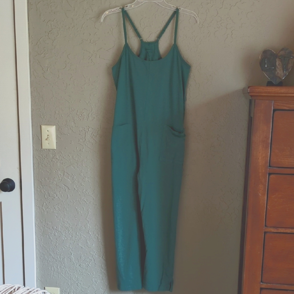 Pact Organic Cotton Cropped Jumpsuit